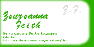 zsuzsanna feith business card